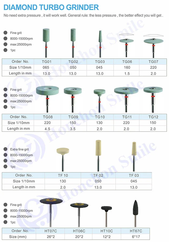 Diamond grinder for dental zirconia Ceramic grinding tools(pic1)