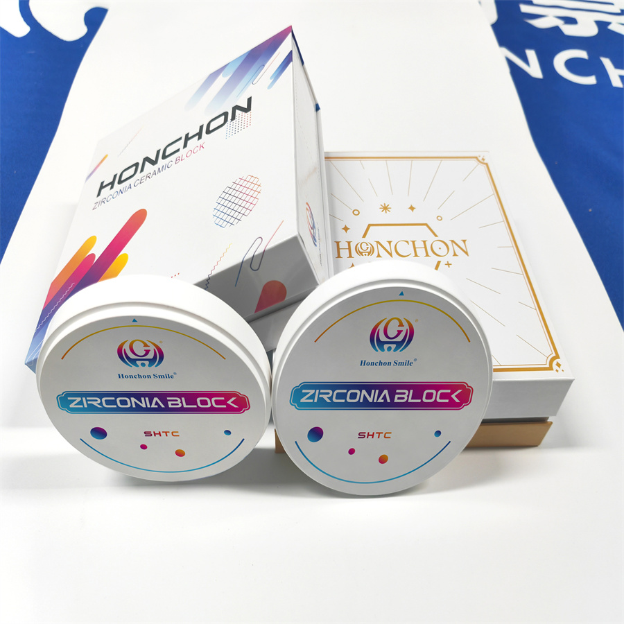 anatomic colored zirconia disc