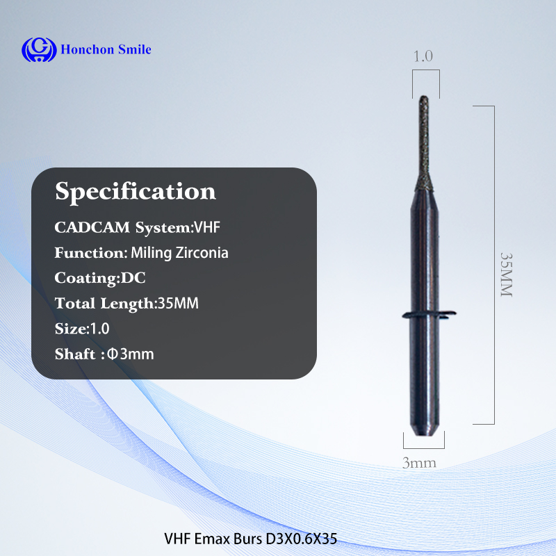vhf 35mm dental milling tools
