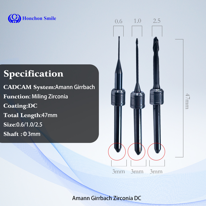 dental cad cam milling burs