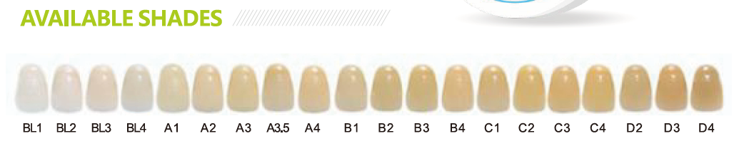 Bloc de zircone multicouche – Résistance 700 MPa, translucidité 49 %(pic1)